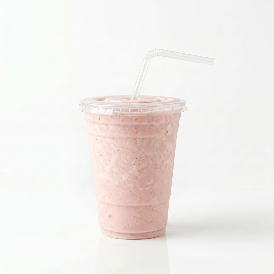 Strawberry-Banana (Fresa Guineo) Shake.