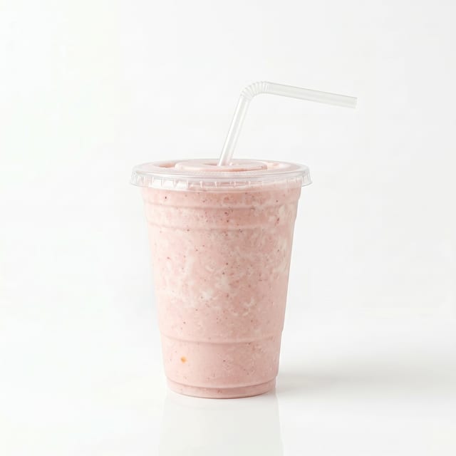 Strawberry-Banana (Fresa Guineo) Shake.