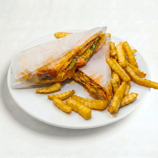 D'Empanadas Sandwich Dominicano.
